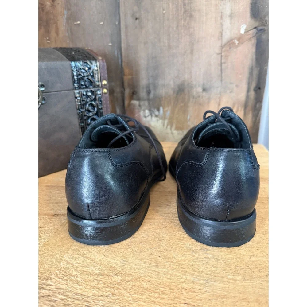 Giorgio Brutini Men's Black Leather Cap Toe Oxford Dress Shoes Size 11.5M